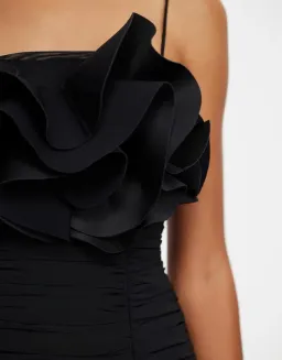 Acler Walsworth Black Midi Dress Black Size 10 for rent on The Volte - image 2