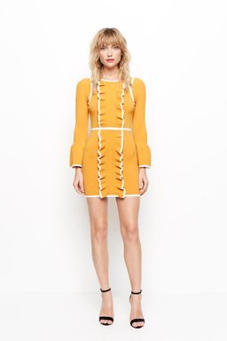 Alice McCall I'm Here Mini Dress Turmeric Yellow Size 10 for rent on The Volte - image 1