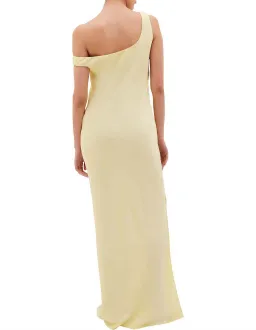 Bianca Spender Leonora Satin Crepe in Lemon Yellow Butter Dress size 2 / 10 AU for rent on The Volte - image 3