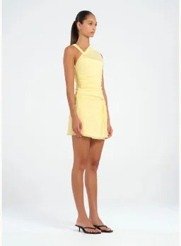 Benni Westly Twist Mini Dress Yellow Size 8 for rent on The Volte - image 4