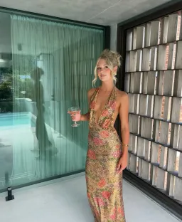 Fait Par Foutch Liana Dress Fleur Sequin Size XS/AU 6 for rent on The Volte - image 1