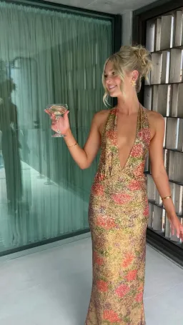 Fait Par Foutch Liana Dress Fleur Sequin Size S / AU 8 for rent on The Volte - image 2