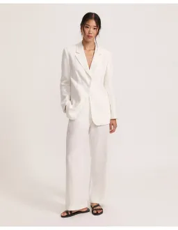 Saba Lila Linen Jacket White Size AU 8 for rent on The Volte - image 1