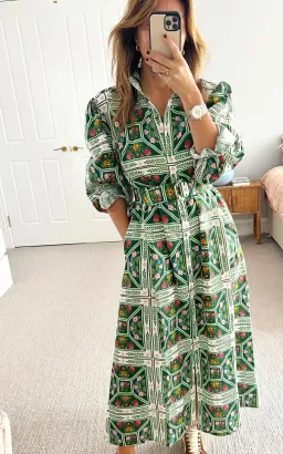 Palm Noosa Noddy Dress Size 14 Flora Tile for rent on The Volte - image 6