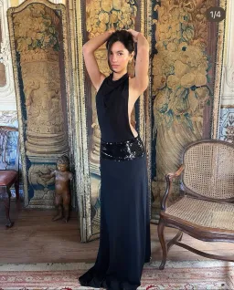 Ance Gria Adele Gown Black Size 6 for rent on The Volte - image 2