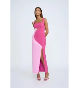 By Johnny Caterina Two Tone Curve Midi Pink Multi Size 6 for rent on The Volte - image 2