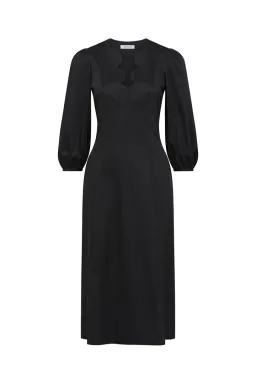 Perri Cutten Eloise Midi Dress Black Size AU 12 for rent on The Volte - image 5