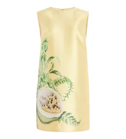 Alemais Sol Satin Crepe Mini Dress Yellow Size 10 for rent on The Volte - image 1