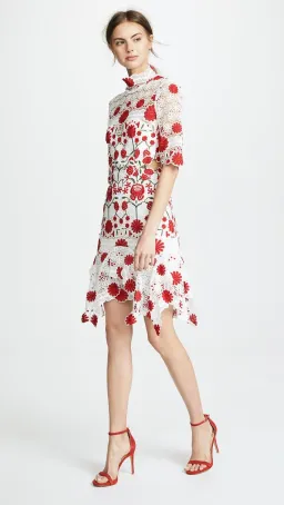 Thurley Lace English Rose Dress Print Size 8 for rent on The Volte - image 1