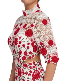 Thurley Lace English Rose Dress Print Size 8 for rent on The Volte - image 2