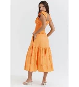 House of CB Phedra Dress Apricot Size M / AU 10 for rent on The Volte - image 3