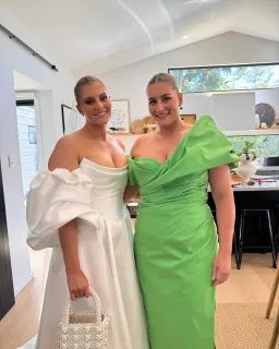 Rachel Gilbert Gia Gown Green Size 5 AU 16 for rent on The Volte - image 3