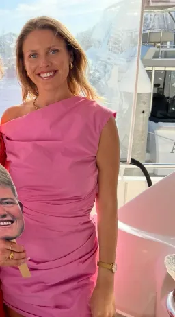 Paris Georgia Remmy Mini Dress in Barbie Pink Size 8 for rent on The Volte - image 4