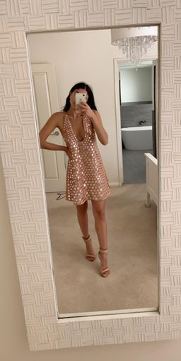 Zimmermann Lavish Mirror Slip Dress Nude Pink Size 8 for rent on The Volte - image 3