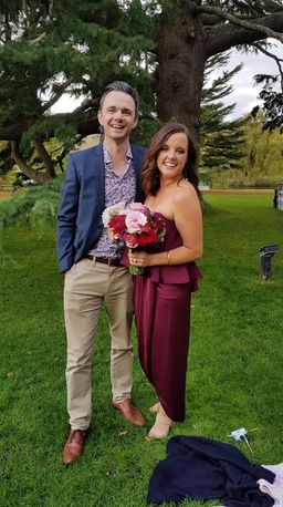 Shona Joy Luxe U Shaped Frill Dress Burgundy Size 10 for rent on The Volte - image 2