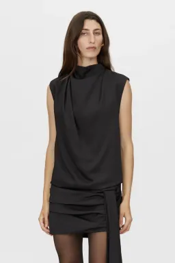 CAMILLA AND MARC Cyphre Mini Dress in Black Size 6 for rent on The Volte - image 3