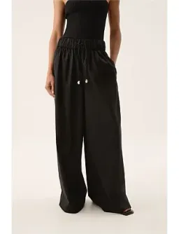 Aje Airlie Relaxed Pants in Black Size AU 8 for rent on The Volte - image 4