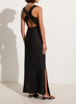 Faithfull The Brand Lobo Maxi Dress Black Size AU 10 for rent on The Volte - image 3