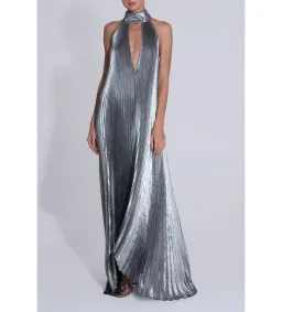 L'Idee  Opera Gown  Gunmetal Shimmer Opera Gown AU 12 for rent on The Volte - image 1