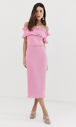Keepsake Clarity Midi Dress in Pop Pink Size 6 for rent on The Volte - image 2