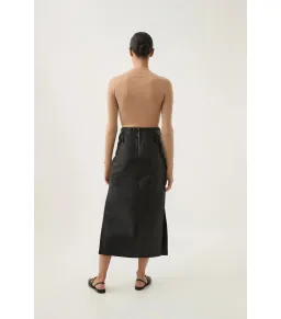 Aje Aspect Midi Skirt Black Size AU 12 for rent on The Volte - image 3