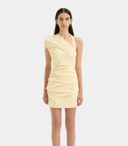 Sir The Label Azul Gathered Mini Dress Butter Size 0 / Aus 6 for rent on The Volte - image 1