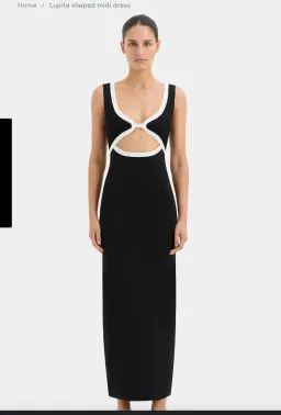 Sir the Label Lupita Shaped Midi Dress for rent on The Volte - image 1