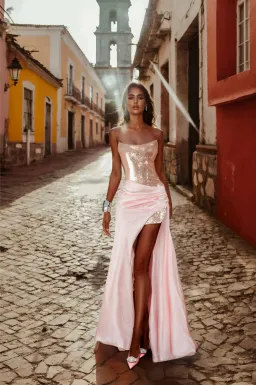 Atoir Clara Maxi Gown in Vintage Pink Size AU 12 for rent on The Volte - image 5