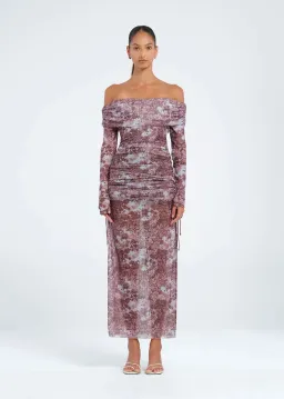 Benni Blaire Midi Dress Antique Fleur Size AU 8 for rent on The Volte - image 1