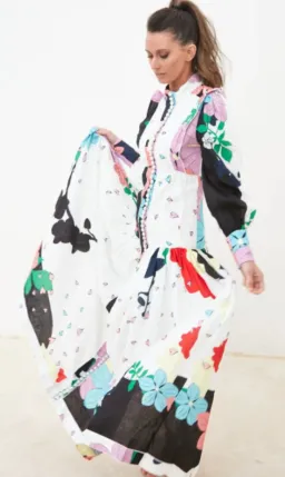 Mackenzie Mode Button Me Up Maxi Love Hearts Size 10 for rent on The Volte - image 1