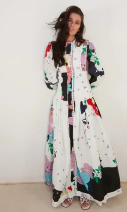 Mackenzie Mode Button Me Up Maxi Love Hearts Size 10 for rent on The Volte - image 2