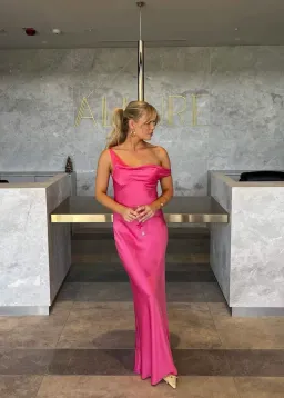 Natalie Rolt Monika Gown Neon Pink Size 1 / AU 8 for rent on The Volte - image 8