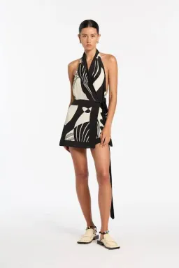 Sir The Label Realisme Mini Halter Wrap Dress Size 6 for rent on The Volte - image 1