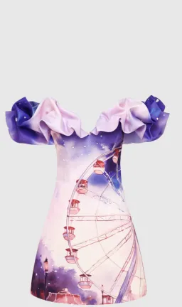 Leo Lin Bella Off Shoulder Bustier Mini Dress Size AU 12 for rent on The Volte - image 4