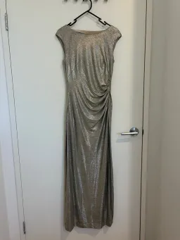 Lauren Ralph Lauren gold gown size 8 for rent on The Volte - image 1