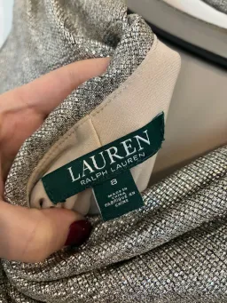 Lauren Ralph Lauren gold gown size 8 for rent on The Volte - image 5