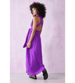 Faithfull The Brand Tropiques Maxi Dress Violet size 10 for rent on The Volte - image 5