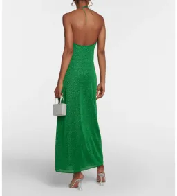 Oseree Lumiere Empire Maxi Dress in Emerald Green Size 10 for rent on The Volte - image 3