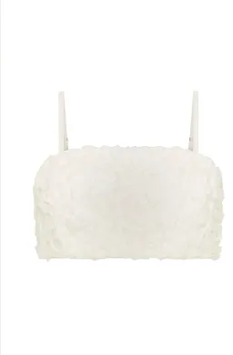 Aje Quintette Textured Midi Skirt and Bralette Set in Ivory Size 12 for rent on The Volte - image 5