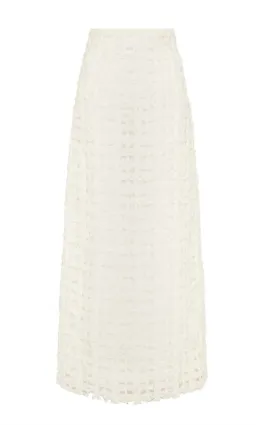 Aje Quintette Textured Midi Skirt and Bralette Set in Ivory Size 12 for rent on The Volte - image 6
