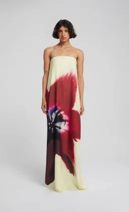 Rat & Boa Antheia Dress Cream Print Size 8 for rent on The Volte - image 1