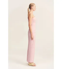 Shona Joy Lani Strapless Draped Maxi Dress Fairyfloss Size 10 for rent on The Volte - image 3
