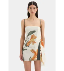 Sir the Label Constance Tie Mini Dress Iris Floral Size 2 / AU 10 for rent on The Volte - image 4