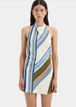 SIR The Label Thistle Halter Mini Dress Multi Size AU 8 for rent on The Volte - image 3