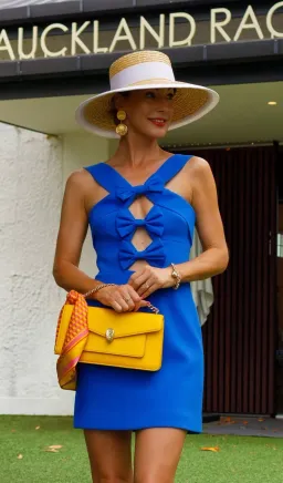 Rebecca Vallance Antonella Mini Dress in Marine Blue size 10 for rent on The Volte - image 2