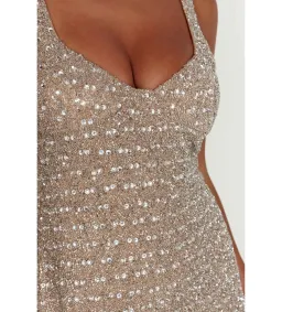 Meshki Elianna Embellished in silver Size AU 4 for rent on The Volte - image 4