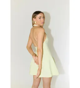Odd Muse The Ultimate Muse Structured Mini Dress Lime Cream Size 16 for rent on The Volte - image 3