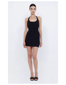 Bec & Bridge Black Cindie Halterneck Dress Mini Black Size AU 6  for rent on The Volte - image 1