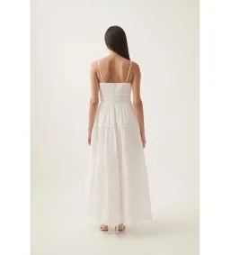 Aje Pendulum Maxi Dress Ivory Size AU 10 for rent on The Volte - image 4