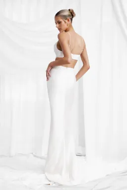 Lexi Celia Maxi Dress in Oyster Size AU 6 for rent on The Volte - image 3